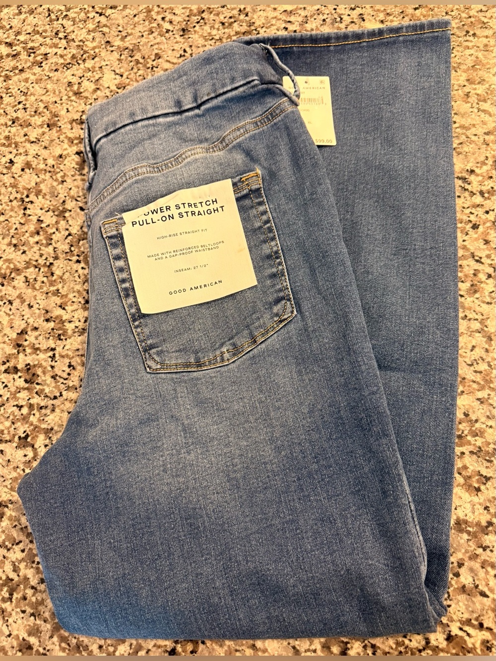 ❤️ Good American Power Stretch Pull-On Jeans - Picture 5 of 6